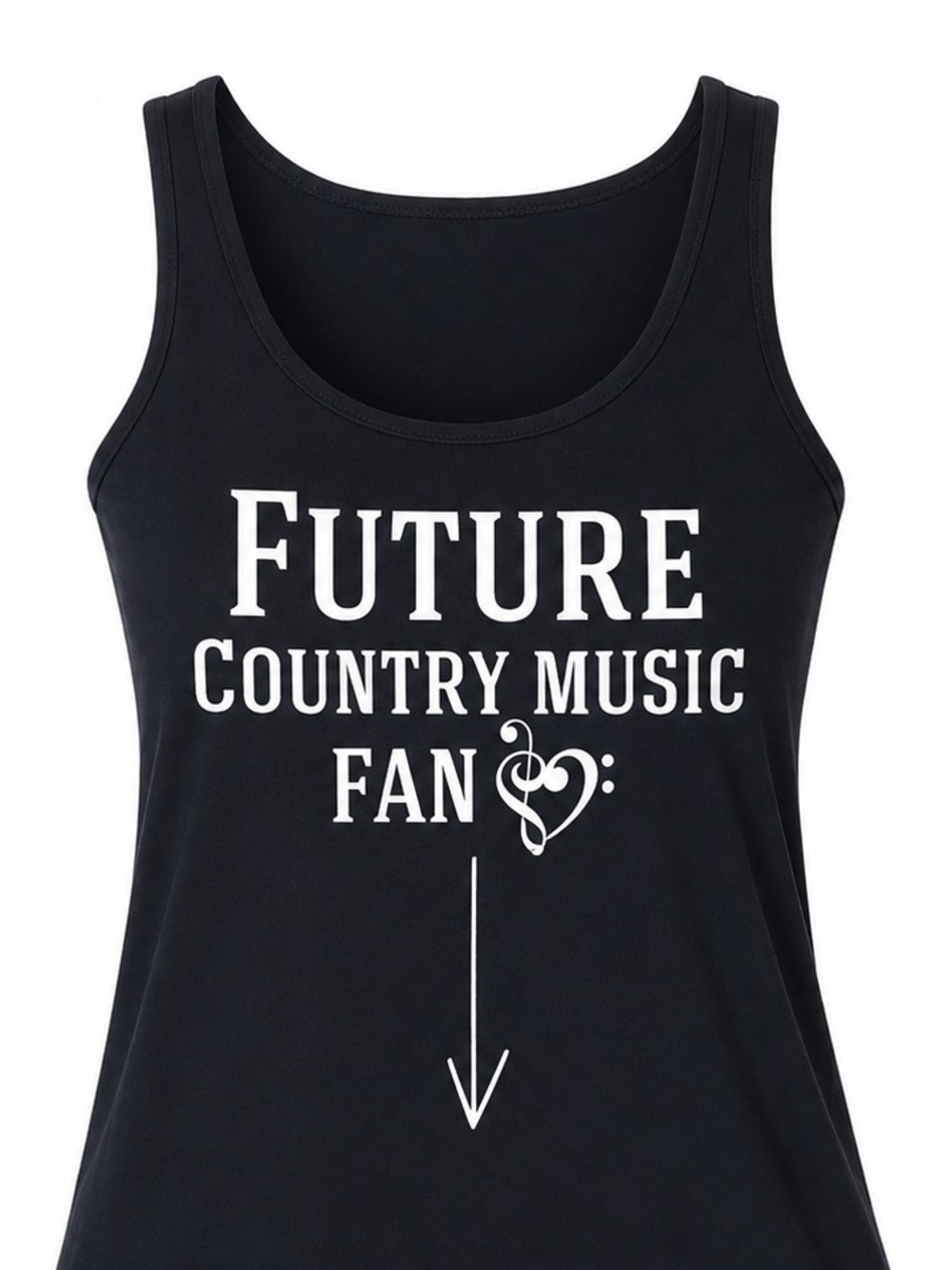 Funny Maternity Tank Future Country Western Music Fan Baby XS Concert Pregnancy